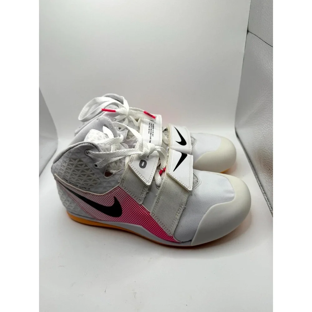 Nike Zoom Javelin Elite 3‎ AJ8119-101 Mens 9.5 White Pink Track & Field Shoes